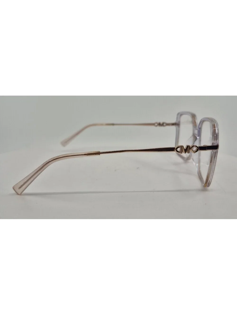 Michael Kors MK4095U Dolonne Eyeglasses Clear, Peach Over Sized Lens 53-17-140